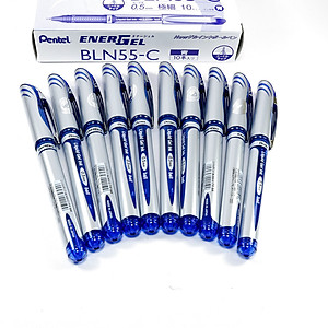 Bút ký Pentel ENERGEL nét bút 0.5/0.7/1.0mm màu xanh, đỏ