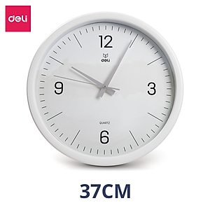 Đồng Hồ Treo Tường Tròn Cao Cấp Chạy Êm Không Tiếng Động Deli - Thiết Kế Decor Trang Trí Nhà Và Quán Cafe Phong Cách Sang Trọng - 9005