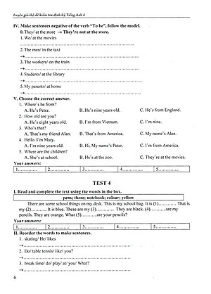 Sách Luyện Giải Bộ Đề Kiểm Tra Định Kì Tiếng Anh 4