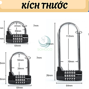 [VIDEO]- Ổ khóa số 5 số đổi mật mã, khóa hành lý, khóa cửa, tủ- CHỌN CỠ- Ổ khóa 5 số hình chữ U, khóa vali, khóa xe không cần dùng chìa- GIAO MÀU NGẪU NHIÊN