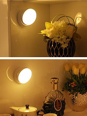Đèn LED cảm ứng, cảm biến thông minh không dây, Pin sạc, nhận diện người có nam châm gắn tường xoay 360 độ làm đèn học, cho phòng ngủ, nhà vệ sinh, cho tủ quần áo, cầu thang, ban công, hành lang - MH2011