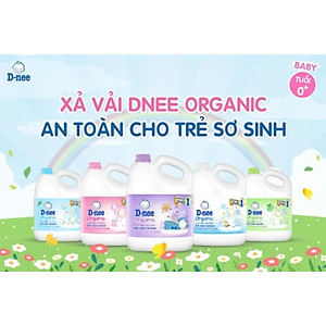 Nước Xả Vải Quần Áo Trẻ Em An Toàn Cho Da Bé D-NEE 2800ml, Đủ Màu Xanh Dương, Xanh Lá, Tím, Hồng, Trắng - Hàng Chính Hãng Dnee Đại Thịnh