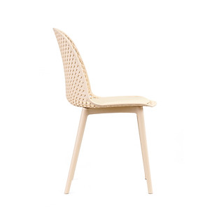 Ghế nhựa đúc tựa lưng đan lưới