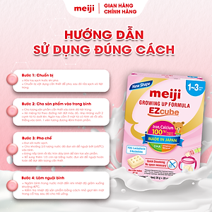 Combo 2 Hộp Sản Phẩm Dinh Dưỡng Công Thức Meiji Growing Up Formula EZcube - Nhập khẩu chính hãng (560g)