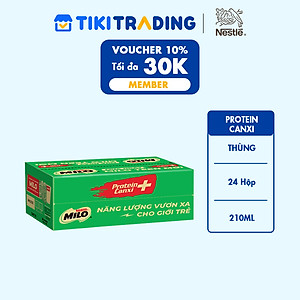 Sữa Lúa Mạch Nestlé MILO Teen Protein Canxi (24 x 210ml)