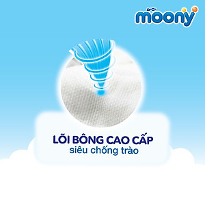 Combo 3 Gói Miếng Lót Sơ Sinh Moony Gói Cực Đại Newborn (90 miếng)