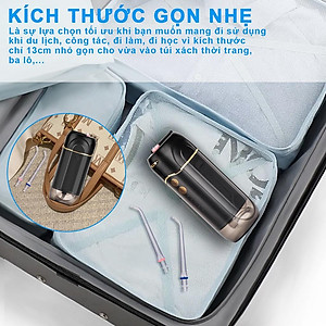 Máy Tăm Nước Du Lịch Cao Cấp WaterPush CY-1904 Black-Siêu nhỏ gọn-1 đổi 1 Online trong 12 tháng
