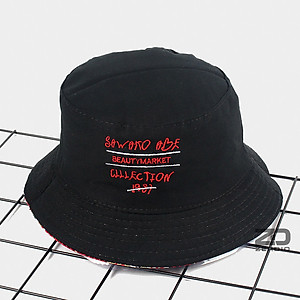 Nón vành tròn tai bèo, Mũ bucket họa tiết 2 mặt, vải cotton cao cấp cho cả nam và nữ