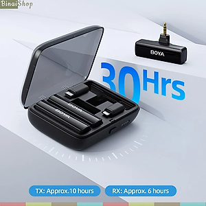 BOYALINK / BOYALINK A1 - Micro Cài Áo Không Dây 2.4GHz Cho IOS, Android, Máy Ảnh, Phạm Vi Thu 100m - Hàng chính hãng