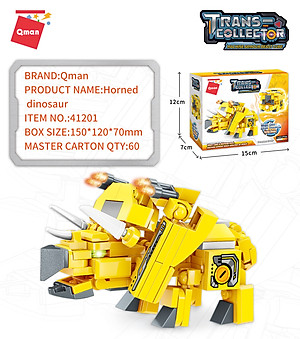 Đồ Chơi Lắp Ráp Xếp Hình QMAN MAGIC CUBE - Sư Tử Dũng Mãnh và Robot Động Vật Biến Hình 3 in 1 (Nhiều mẫu khác nhau)