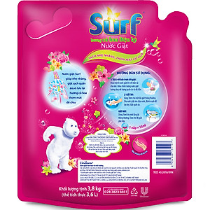 Nước Giặt Surf Hương Cỏ Hoa Diệu Kỳ Túi 3.6KG
