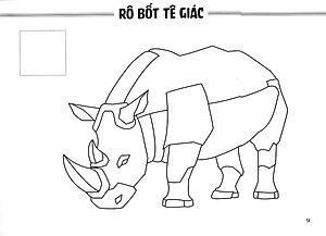 Sách Tô Màu - Thế Giới Rô Bốt Và Xe Cộ: Rô Bốt Thú
