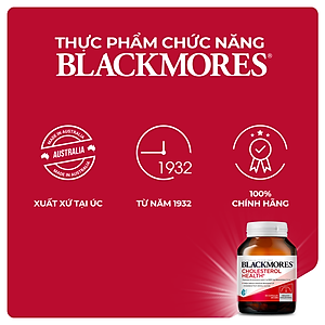 Viên Uống Hỗ Trợ Giảm Cholesterol Ngăn Ngừa Bệnh Tim Mạch Blackmores Cholesterol Health Lọ 60 Viên