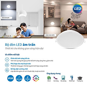 Bộ đèn LED Downlight Meson G3 PHILIPS 220V-240V - Ánh sáng đồng đều, giá cạnh tranh - Hàng Chính Hãng