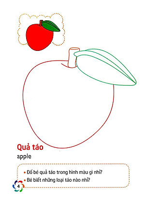 Sách Tập Tô Màu Và Nhận Biết Thế Giới Xung Quanh - Các Loại Quả