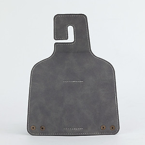 Móc Treo Đa Năng Có Hộc Đựng Ly Trên Ô Tô CIND BO-L021 Bằng Kim Loại Bọc Da Lộn Màu Xám Sang Trọng Cho Nội Thất Xe - Nhập Khẩu Chính Hãng