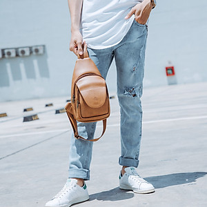 Balo Lata ( Thời trang nam đi chơi cỡ nhỏ - Balo đeo chéo da BALC22 )