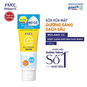 Sữa rửa mặt dưỡng trắng Melano CC Deep Clear Enzyme Face Wash 130g