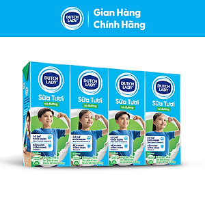 Thùng 48 Hộp Sữa Tươi Tiệt Trùng Dutch Lady Cô Gái Hà Lan Có Đường (48X180ml)