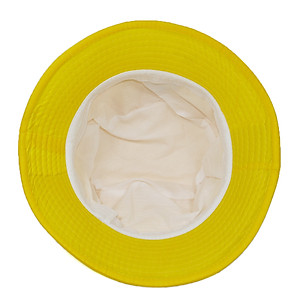 Mũ tai bèo bucket con vịt màu vàng Hạnh Dương thêu độc đáo, dễ thương, vành rộng chống nắng tốt, chất liệu vải mềm mại - Vàng