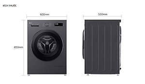 Máy giặt sấy LG AI DD Inverter FB1209D5W.AGWPEVN giặt 9 kg sấy 5kg - Hàng Chính Hãng