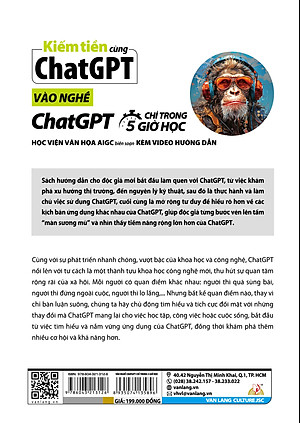 Sách Kiếm tiền cùng chatGPT - Vào nghề ChatGPT chỉ trong 5 giờ học