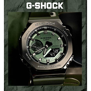 Đồng hồ nam dây nhựa Casio G-Shock chính hãng GM-2100-1ADR