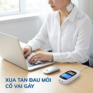Máy Massage Xung Điện 4 Miếng Dán, 15 Mức Cường Độ, 8 Chế Độ, Giảm Đau Nhức, Tăng Cường Tuần Hoàn Máu Kachi MK46 - Hàng chính hãng