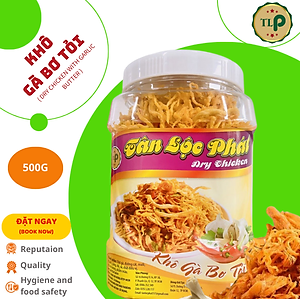 500G KHÔ GÀ BƠ TỎI THƠM NGON CHẤT LƯỢNG