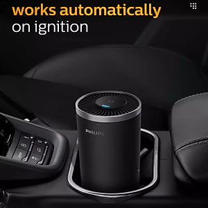 Máy khử mùi, lọc không khí dạng cốc trên xe ô tô Philips GP3601 công nghê SaniFiler Plus - HÀNG NHẬP KHẨU