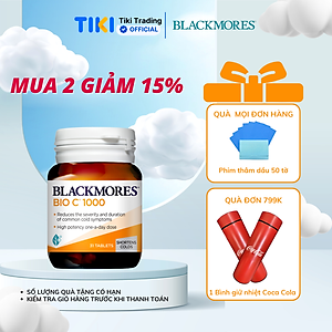Viên Uống Bổ Sung Vitamin C Blackmores Bio C 1000mg Lọ 31 Viên