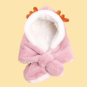 Mũ Len Cho Bé Trai và Gái Nón Kèm Khăn Phong Cách Hàn Quốc Rất Cute