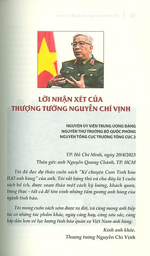 Kể Chuyện Cụm Tình Báo H.63 Anh Hùng - Những Câu Chuyện Tình Báo Thót Tim Không Phải Ai Cũng Biết (Bản in màu)