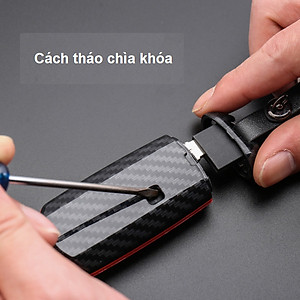 Bao da cacbon cao cấp bọc chìa khóa hãng xe  Mazda