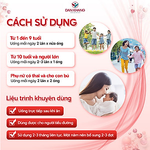 (Mẫu mới) Ống bổ sung sắt acid folic không tanh, không táo bón Ferolly Dân Khang cho mẹ bầu và người thiếu máu