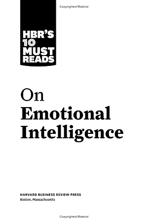 Sách Harvard Business Review's 10 Must Reads On Emotional Intelligence