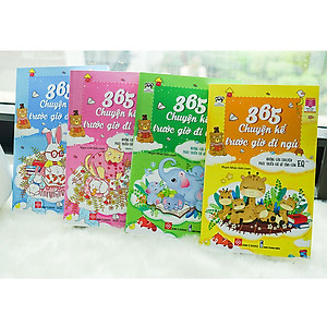 Combo : 4 Tập: 365 Chuyện Kể Trước Giờ Đi Ngủ- Những Câu Chuyện Phát Triển Chỉ Số IQ-EQ