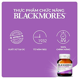 Viên Uống Hoạt Huyết Bổ Não Blackmores Ginkgo Forte Hộp 40 viên