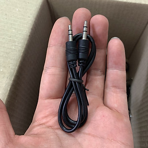 Dây cắm AUX 2 đầu 3.5 dùng kết nối Loa Bluetooth với Máy tính, Laptop, TV, cáp âm thanh, jack 3.5mm dài 50cm - Hàng nhập khẩu