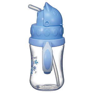BÌNH UỐNG NƯỚC ỐNG HÚT CÓ TAY CẦM NHỰA PP KUKU KU5925 - 230ML