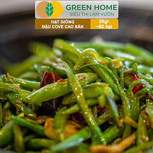 Hạt Giống Đậu Cove Greenhome, Gói 20gr~90 hạt, Dễ Trồng Quanh Năm, Nảy Mầm Cao, Thu Hoạch Nhanh, Năng Suất Cao T07