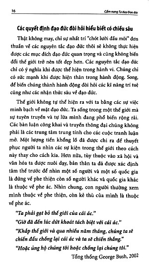 Sách Cẩm Nang Tư Duy Đạo Đức