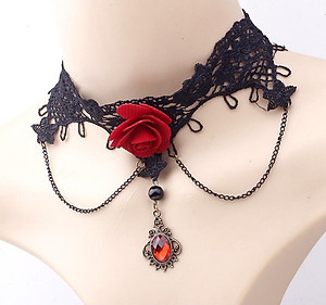 Vòng cổ choker rose King&Queen nổi bật dạ tiệc