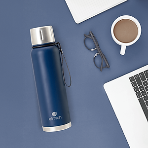 Bình giữ nhiệt Elmich EL8335 1L, Inox 316, nắp dùng làm cốc - Hàng chính hãng