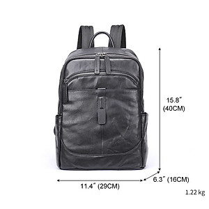 Balo nam da bò BHM9197 Ba lô laptop 14inch