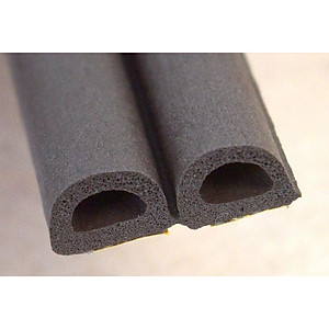 Combo 10m Ron cao su cách âm cửa gỗ, ron giảm chấn, gioăng cao su chữ D, cao su giảm trấn cách âm cửa nhựa cửa nhôm