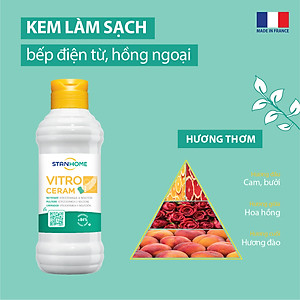 Kem làm sạch bếp điện từ, bếp hồng ngoại chiết xuất từ tự nhiên Stanhome Vitro Ceram 250ml/chai