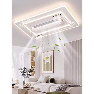 Quạt Đèn Ốp Trần,Quạt Điều Hoà Không Cánh,Quay 180 Độ,Có Điều Khiển Từ Xa,Trang Trí Phòng Khách,Ngủ, hàng chính hãng Klasse