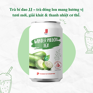 (Chính hãng) Thùng Trà Bí Đao JJ (24 Lon x 300ml) - Thương hiệu Singapore