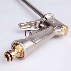 Vòi nước vòi phun nước rửa xe tưới cây tăng áp thông minh đầu đồng 206701-2 (bạc dài)